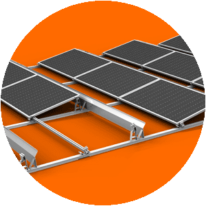 Süd PV Aufständerung