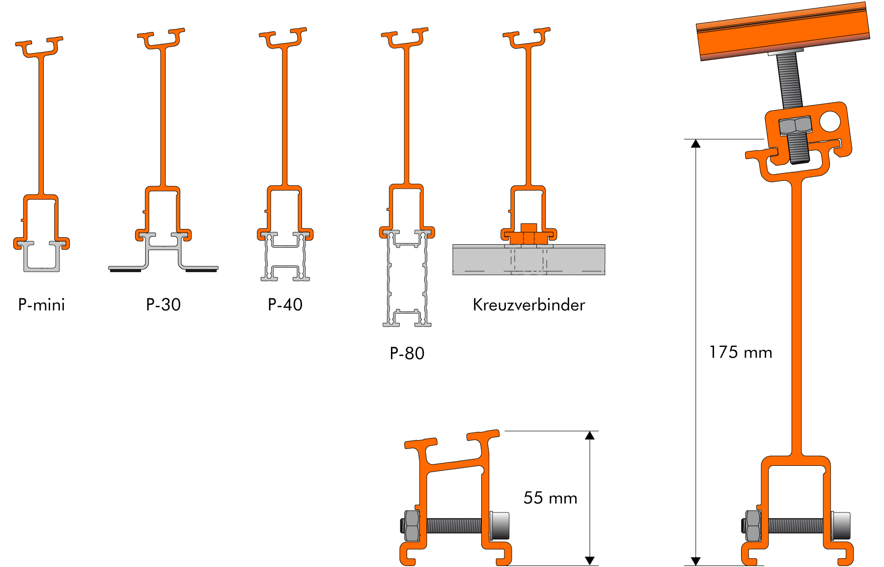 PV-Montage Schrägdach Trapezblech P-30